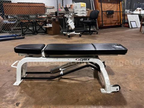 Black Adjustable Workout Bench With Wheels