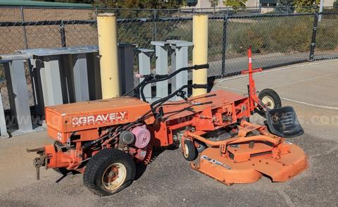 Gravely Walk-Behind Tractor and Southworth Pallet Tilter.