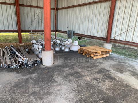 Various light fixtures from hangars