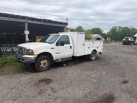 2000 Ford F550 service truck 4x4 diesel 7.3 automatic