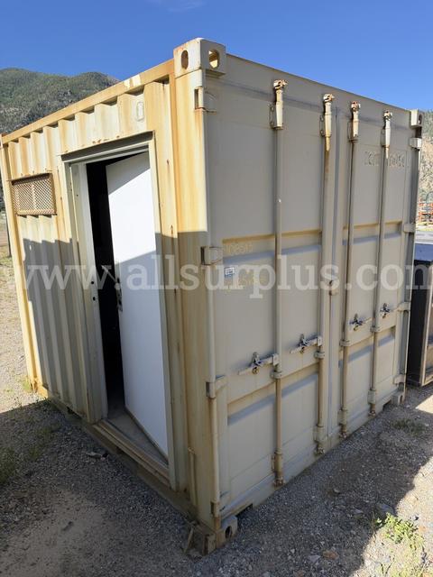 Connex Shipping Container with Solar Power Generation Equipment, 10ft, Qty 1 Uni