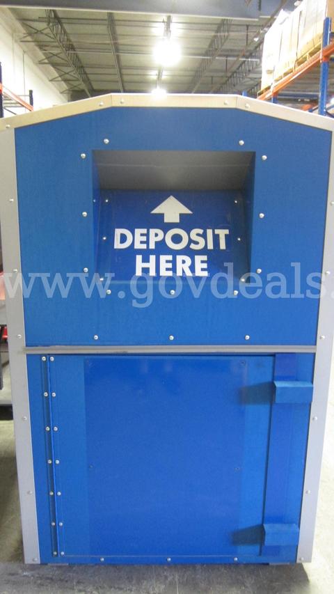 CollecDonator SLCB03 Large Capacity Secure Donation Bin Blue