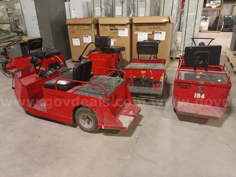 5 TAYLOR DUNN 3 WHEEL TUNNEL CARTS