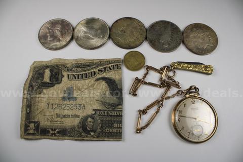 U.S. Silver Dollars, Currency, and Miscellaneous Lot