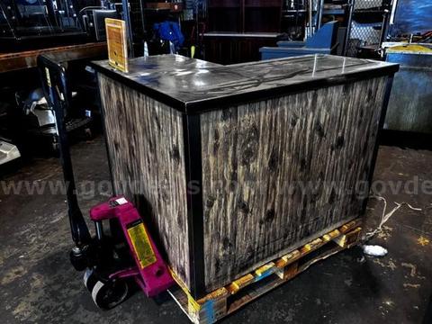 Stainless Steel Commercial Corner Prep Station with Two-Tier Storage