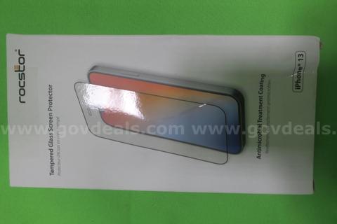 LOT OF (300) ROCSTOR IPHONE TEMPERED GLASS SCREEN PROTECTORS- NEW IN BOX!