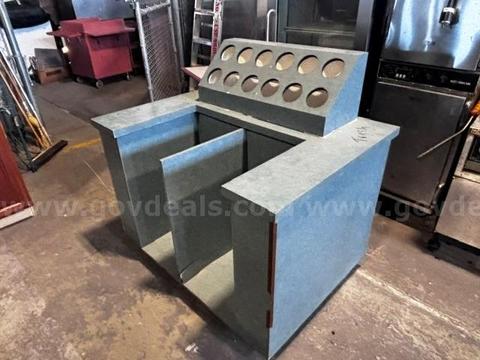 Commercial Tray and Flatware Station