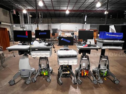 Lot of 5 Howard Point of Care carts