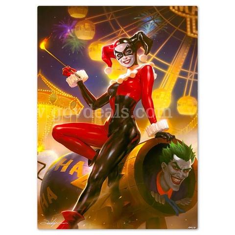 DC Comics & Heonhwa Choe, "Harley Quinn & The Joker" Limited Edition Fine Art