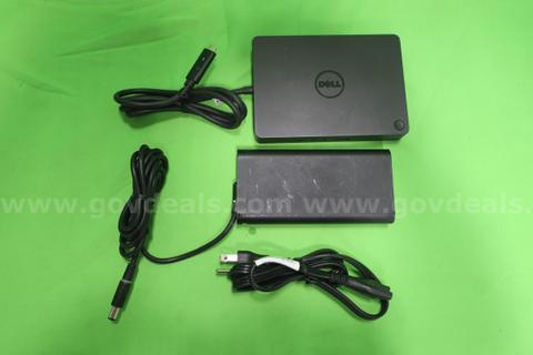LOT OF (100) DELL DOCKING STATIONS W/ POWER ADAPTERS: 180W N24 19.5V MODEL: WD15 K17A001- TESTED!