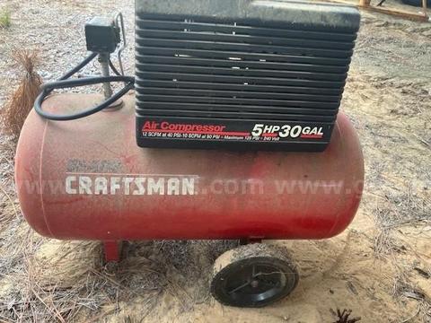 Craftsman 30 gallon 5 hp air compressor (needs parts)