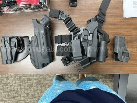 Lot of 4 holsters/accessory setups
