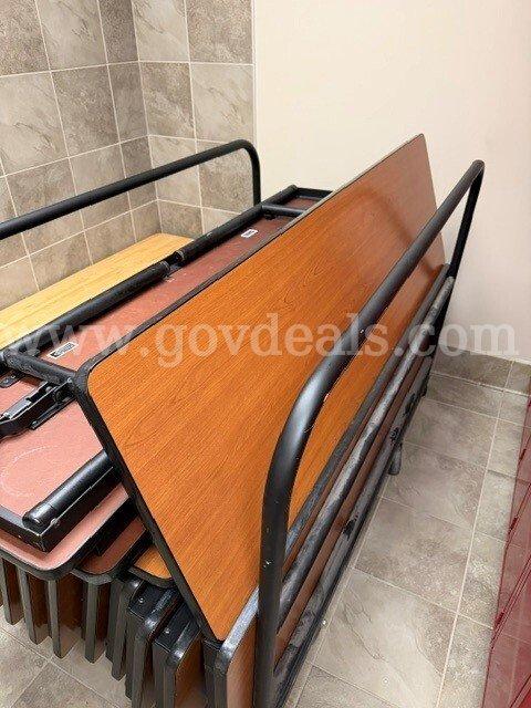 14 Tables with Storage Cart.