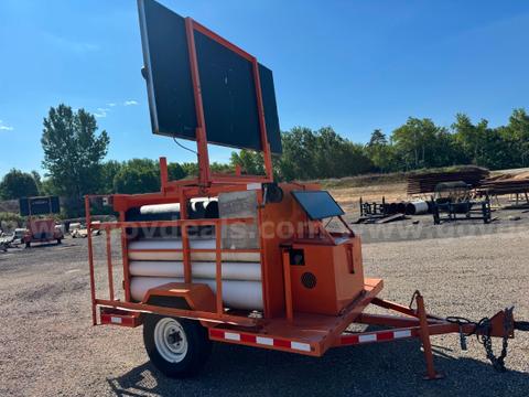 Arrow board storage trailer