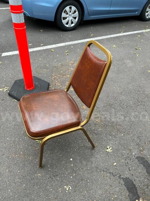 Brown leather chairs