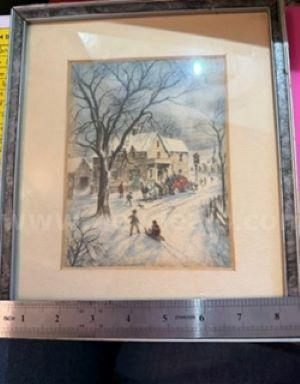 Reproduction Printed American Homestead, Published by Currier and Ives
