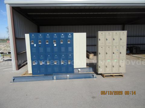 Lot of 3 Locker Sections