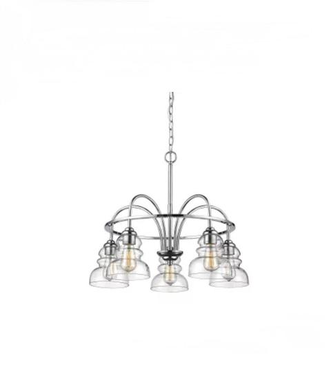 Brand New - Millennium Lighting Brighton 5 Light 26" Wide Chandelier with Glass Shades