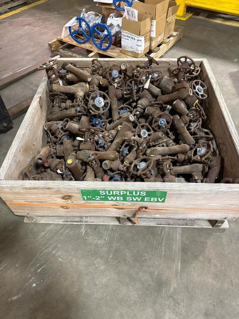 Valves, 1in to 2in, WB, SB, EBV, Qty Approx 60