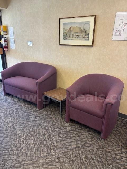 Furniture - Reception Seating (Loveseat & Chair - table not included)
