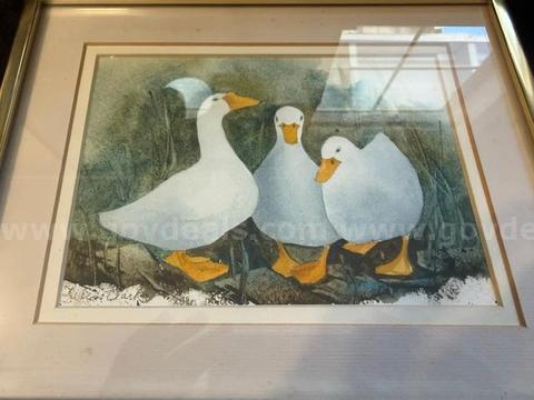 Vintage, Framed, Watercolor Artwork, Signed by Author, Unauthenticated, Excellent Condition