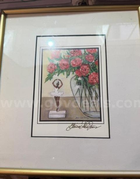 Vintage Print, Signed Gloria Todd Jones, Excellent Condition, Unauthenticated