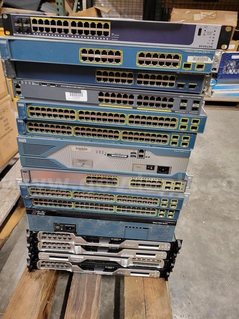 10 Cisco Switches & 4 Citrix Netscaler Load Balancers & 1 Netgear 24 port
