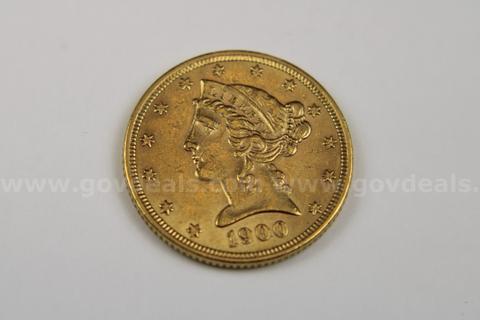 1900 $5 Liberty Gold Piece