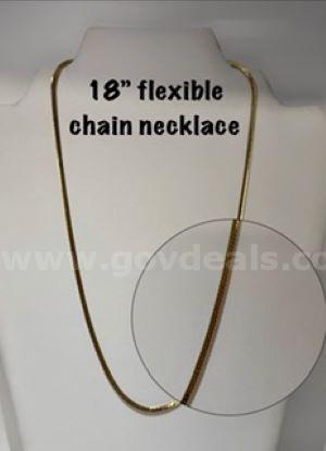 Gorgeous, 18", Thin Flex, Real 24k Gold Filled, Chain Necklace