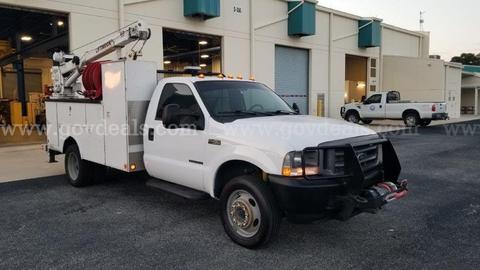 2002 FORD F-450 SD CHASSIS AND CAB, 7.3L V8 OHV 16V TURBO DIESEL