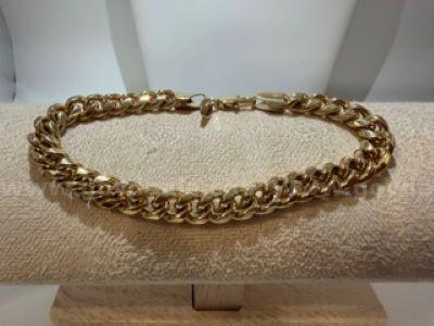 Gorgeous, Men''s, 9 Inch, Real 24k Gold Filled, Cuban Link Bracelet