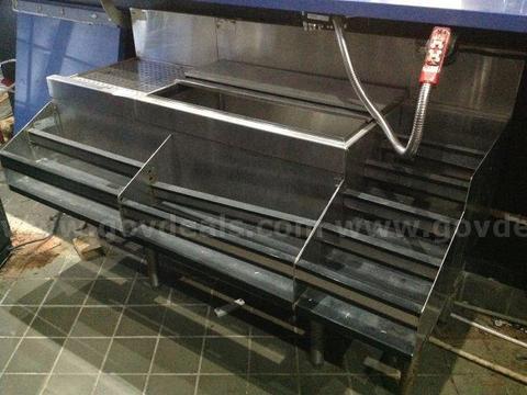Glas-Tender Bar bottle speed rack with ice bin