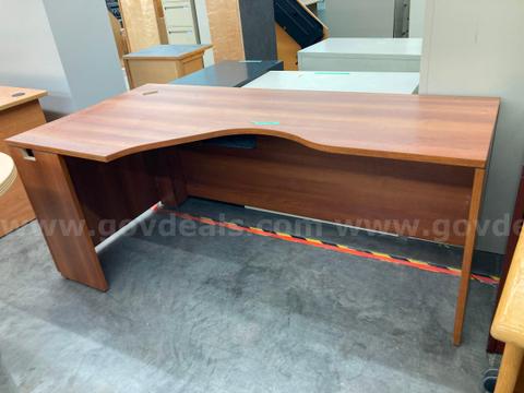Pressboard Desk with Keyboard tray
