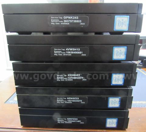 LOT OF 5 OPTIPLEX 7070 I5 9TH GEN 16GB U3388 -S5
