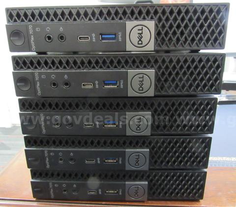 LOT OF 5 OPTIPLEX 7070 I5 9TH GEN 16GB U3390 - S7