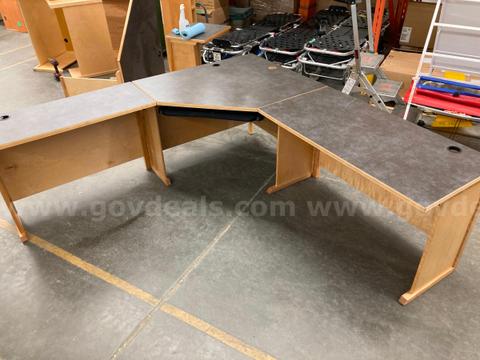 3 Piece Locally Made Wooden Desk