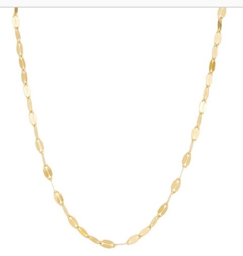 14K Real Gold 18” Mirror Necklace! 1.9grams