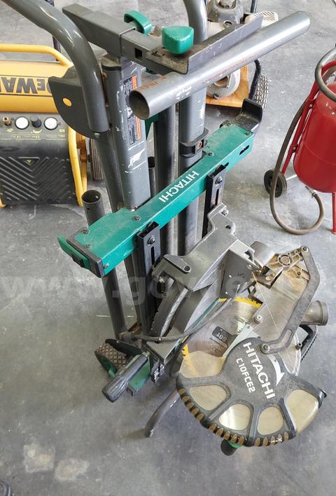 Hitachi Miter Saw with Stand - Great Condition