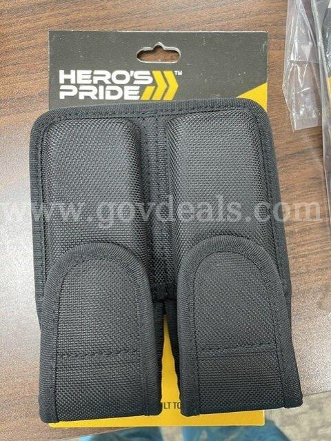Lot of 4 Black Gear Holsters β 3 Double Magazine Cases and 1 Single Holster
