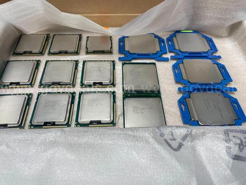 Lot of 25 Intel Xeon CPUs – X5550, X5650, X3430, E5-2680, E5-2603 v3, E5-2640 v3, E5-2680 v3