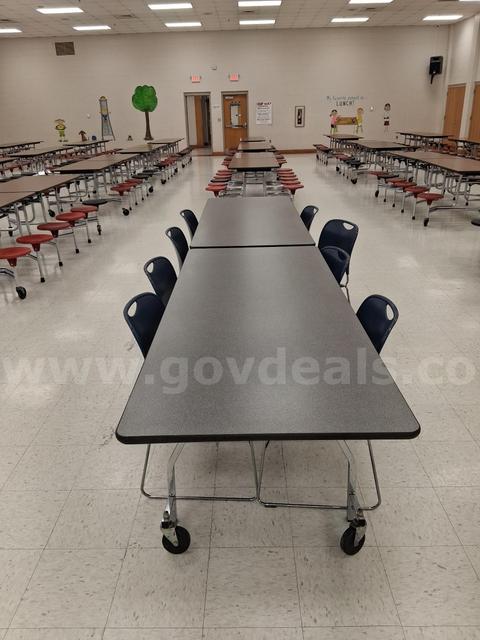 Cafeteria Table Set - SICO Model 2126TLB with 8 Chairs