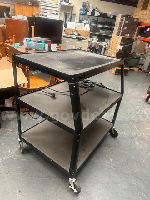3-Tier Mobile Utility / A/V Cart on Wheels