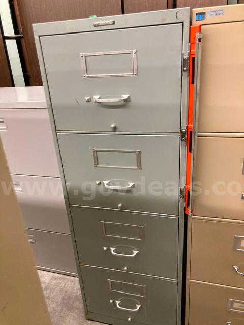 2 - 4 Drawer Narrow  File Cabinets (no keys)