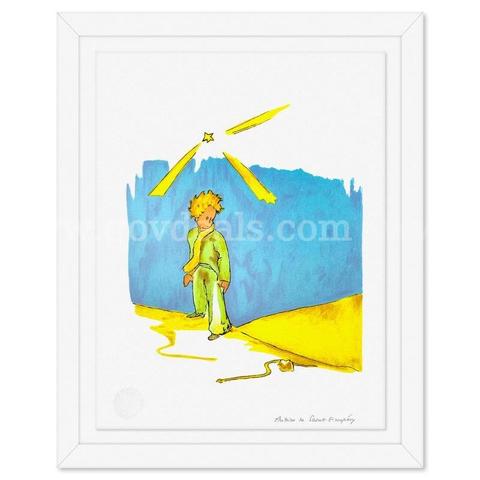 Antoine de Saint-Exupery 1900-1944 (After), "The Little Prince And The Snake" Limited Edition Fine Art