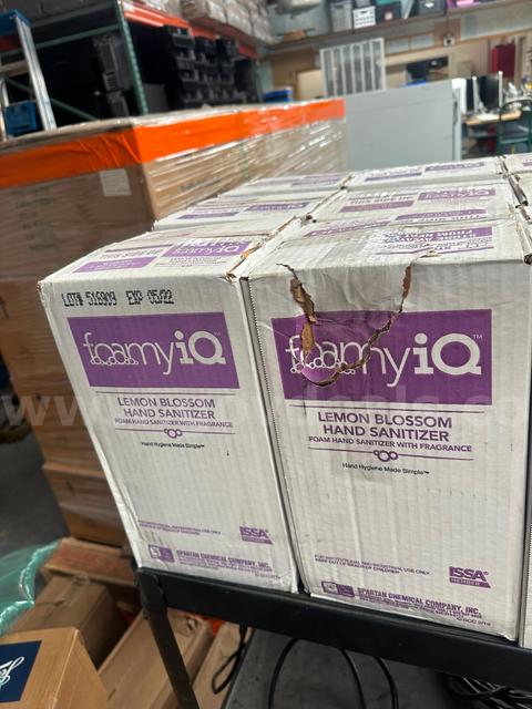 Lot of Foamy iQ Lemon Blossom Foam Hand Sanitizer (by Spartan Chemical Company)
