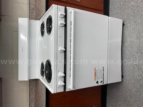 4-burner white Frigidaire electric stove