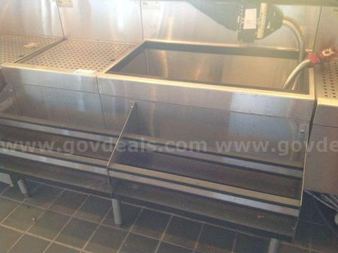 Glas-Tender Mdl IBA-30-CP8 Bottle speed rack with ice bin