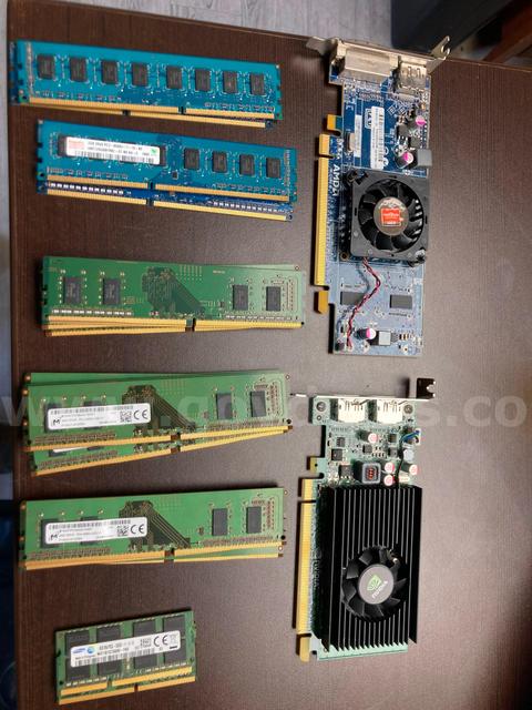 Computer parts - Graphic cards and Ram (Lot) - Local Pick up Only