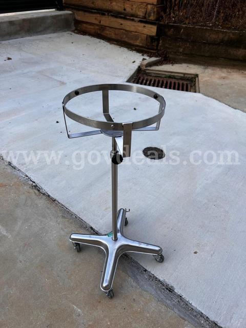 Blickman Health Industries Statinless Steel Rolling Bucket Stand