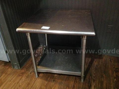 Stainless Steel table 36in by 36in